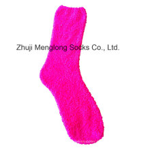 Dame Microfibre Chaussettes Fuzzy Chaussettes Femme Feather Yarn